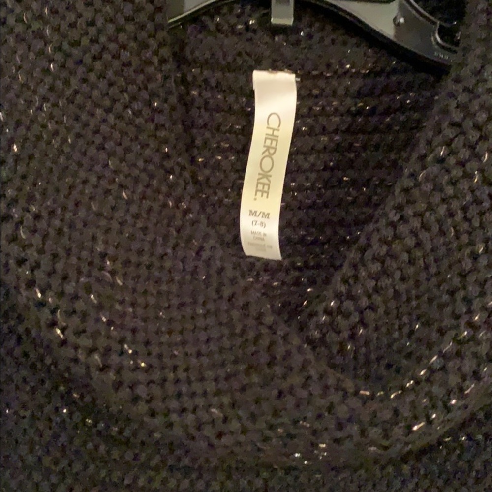 Girls black sweater dress - Picture 2 of 2